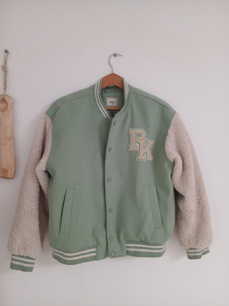 Pimkie Veste style bombers Pimkie vert menthe et blanc