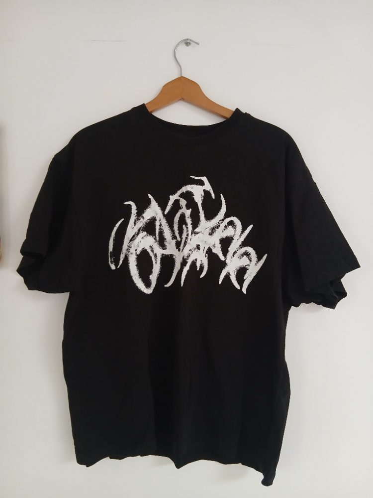 Sublime Merchanding label Sublime T-shirt noir motif graffiti blanc