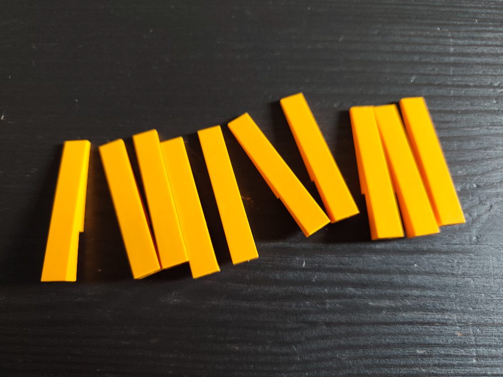 LEGO Lot de 10 briques de construction jaunes