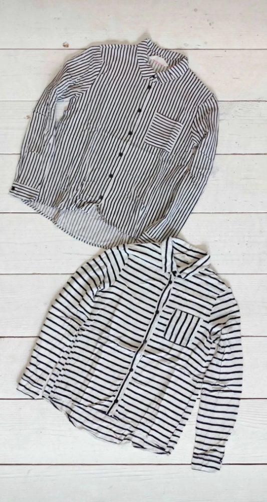 H&M Lot de 2 chemises à rayures H&M pour fille Taille 12 ans / 152 cm