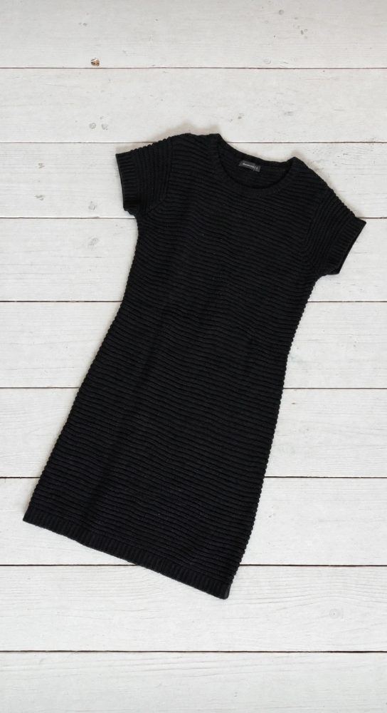 Inextensio Robe-pull en maille noire In Extenso (taille 12 ans), parfaite pour l'automne et