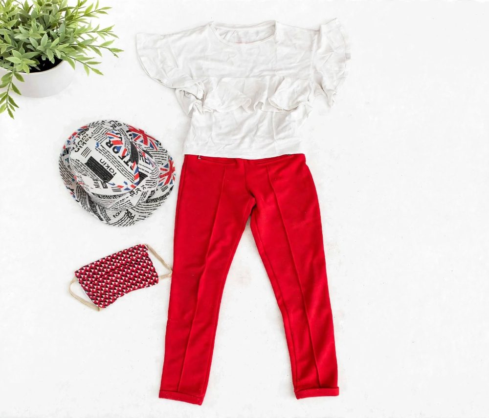YD Novo Style YD Novo Style 🌟 Ensemble fille 8 ans 134cm - T-shirt blanc volants + Pantalon r