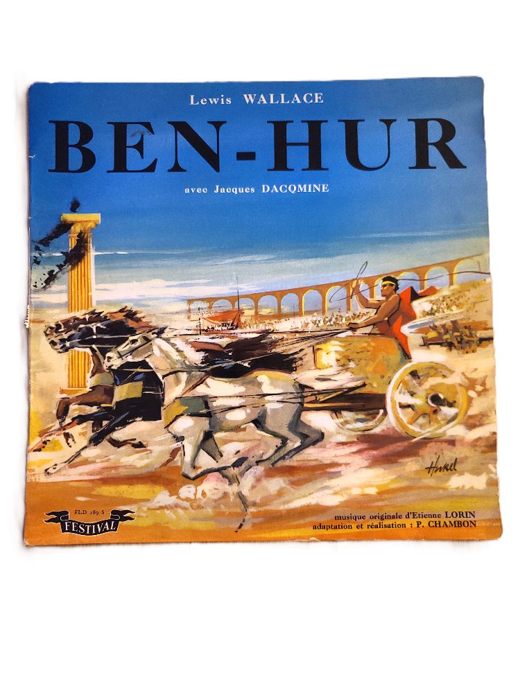 Sans marque Vinyle LP Ben-Hur – Jacques Dacqmine Disques Festival 1959 Rare VG+/G+