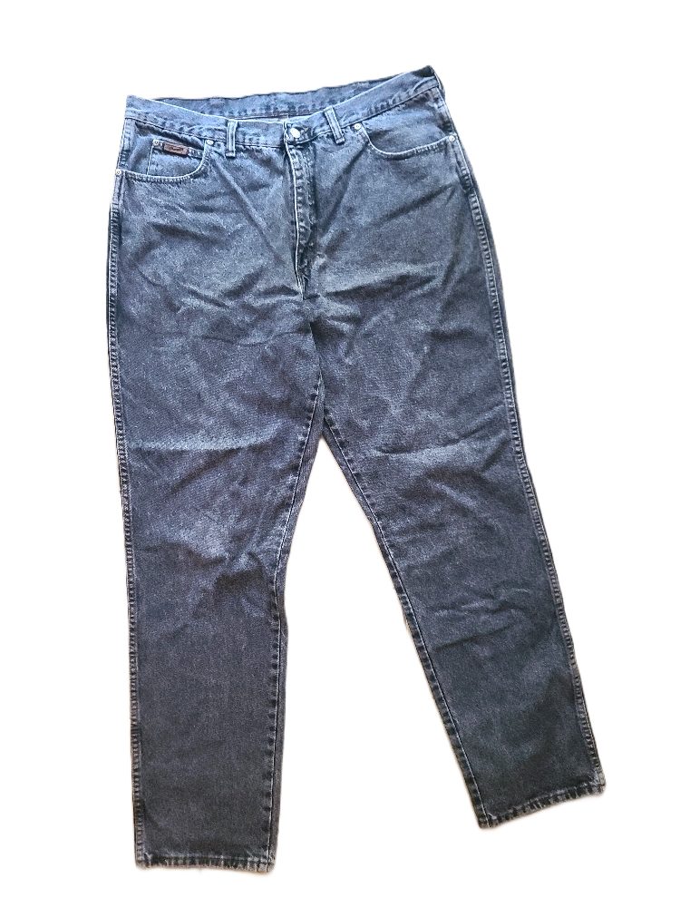 Wrangler Jean Vintage Wrangler Authentics Gris Piqué / Effet Neige – Taille 48 – Très bon