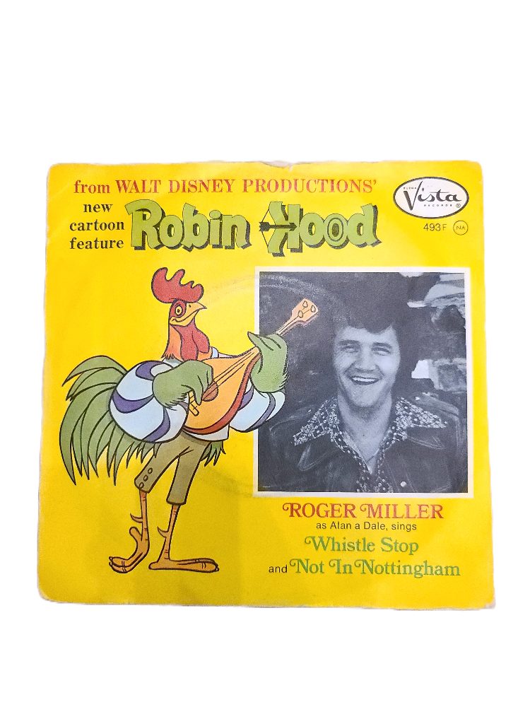 Vista Vinyle 45T Roger Miller Robin Hood Whistle Stop Disney France 1973 VG