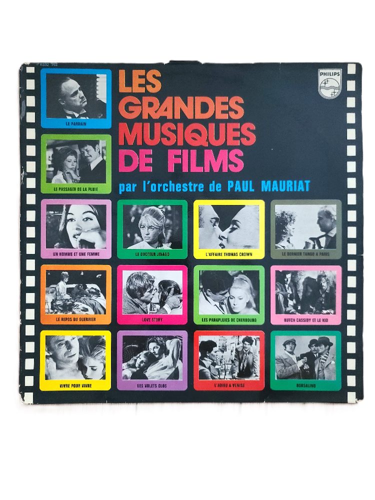 Philips Vinyle 33T Paul Mauriat Les Grandes Musiques De Films Philips 1973 Black Label -