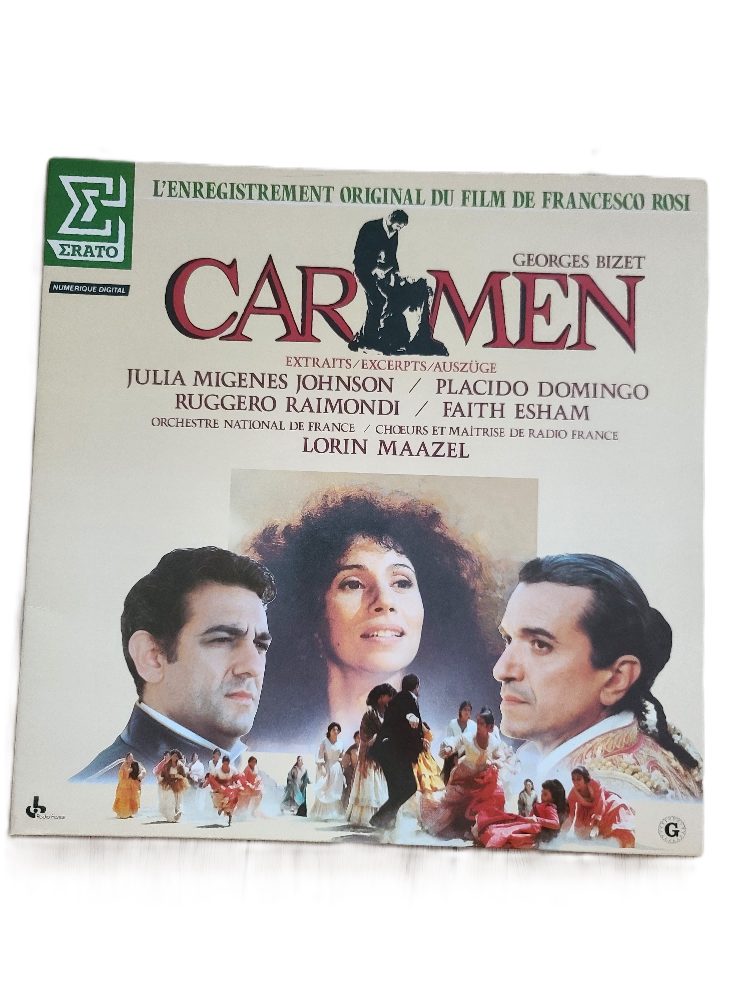 Erato Carmen - Opéra Bizet - Coffret Laserdisc EratoVinyle LP Carmen Extraits Georges