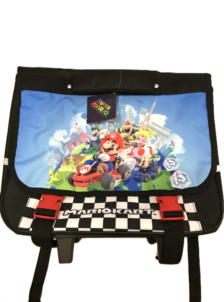 Super Mario Cartable à Roulettes Mario Kart 41cm Neuf Étiquette Rentrée Scolaire