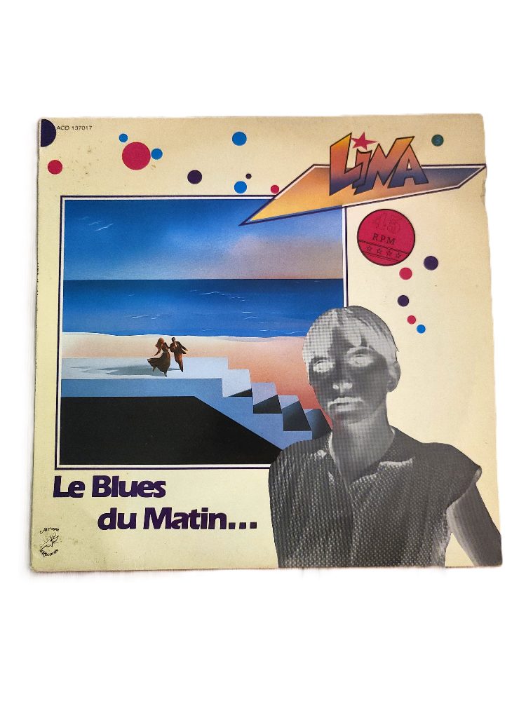 Sans marque Vinyle Maxi 45T Lina Le Blues Du Matin Accord France 1982 VG+ G+