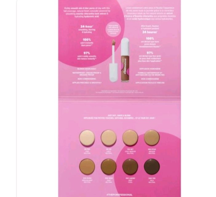 Sans marque Palette de teintes fond de teint 24h