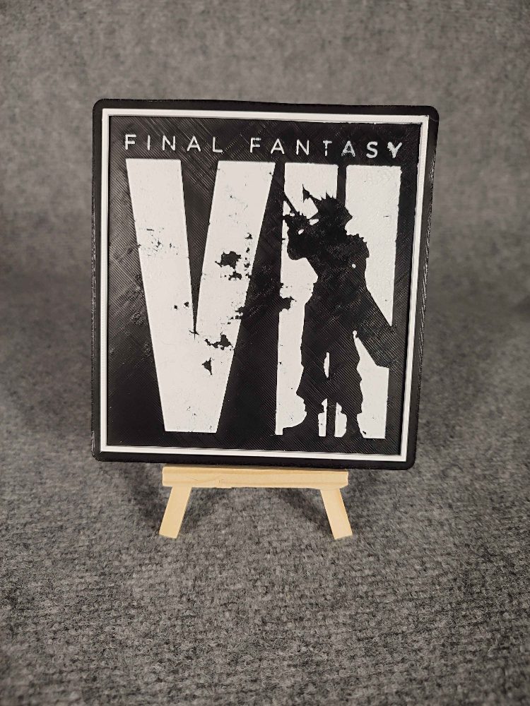 Final Fantasy VII Plaque Murale 3D Final Fantasy VII (Cloud) - Bon État