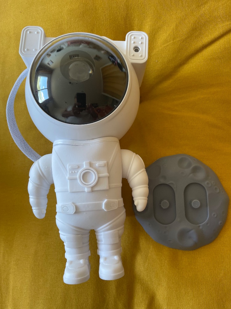 Sans marque Projecteur astronaute blanc avec télécommande