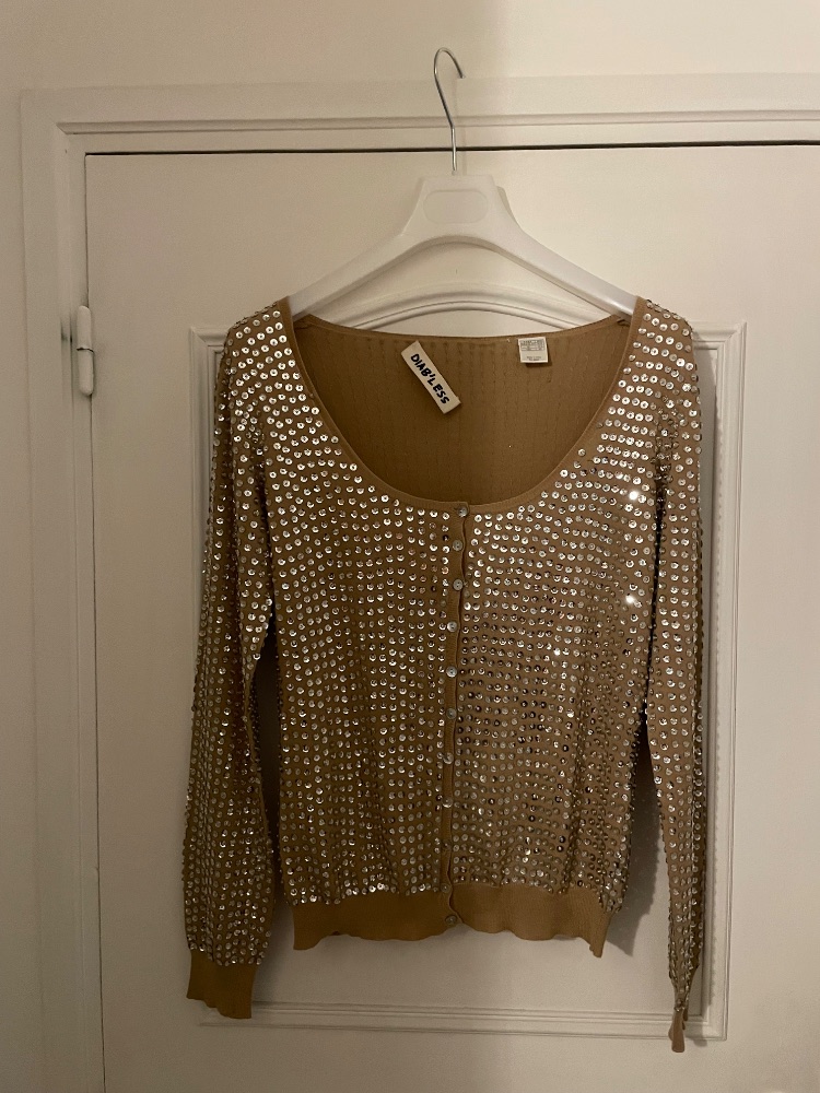 Diabless Cardigan Diabless pailleté doré