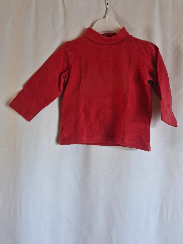 tissaia T-shirt col montant manches longues 9 mois Tissaia