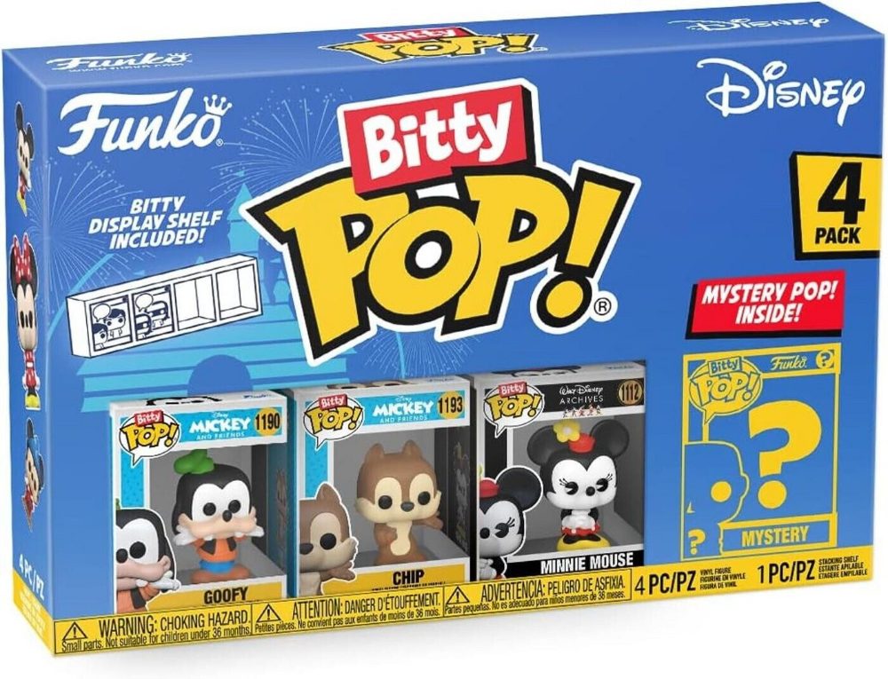 Funko Bitty Pop! Disney 4-Pack Goofy Chip Minnie Mystery