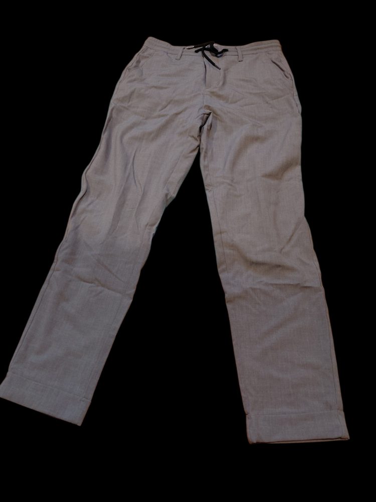 Gémo Pantalon chino gris clair avec cordon