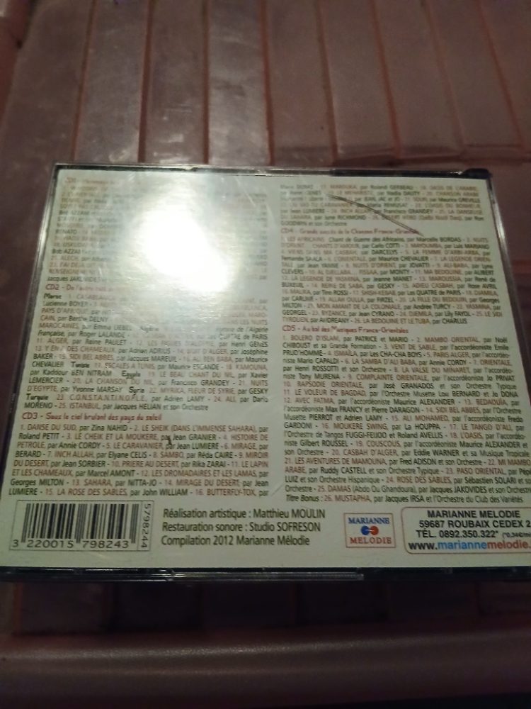 Marianne Mélodie Franco-Orientales - 125 succès (1900-1960) - 5 CD