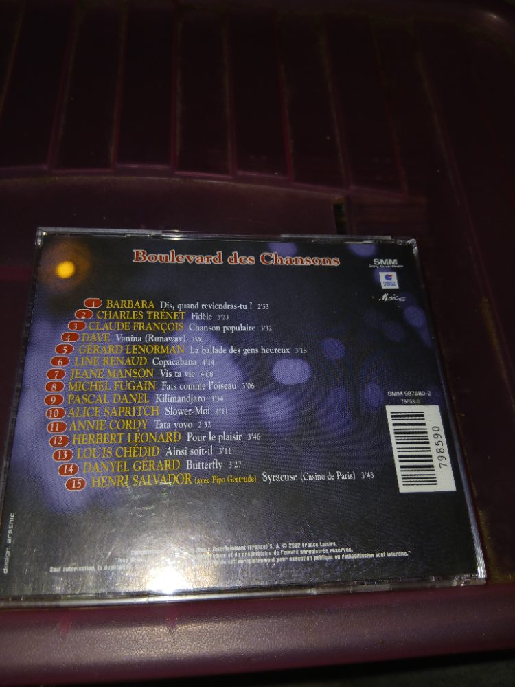 Sans marque CD Boulevard des Chansons - Compilation