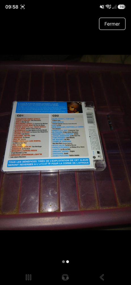 Sans marque CD Collectif Paris Africa pour l'Unicef