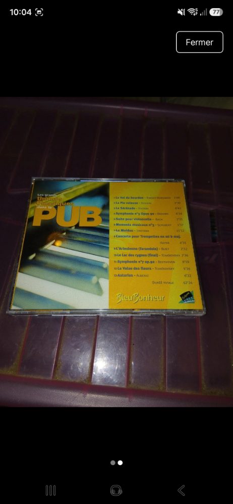 Stéréophonneur CD Pub - Les grands classiques dans la Pub