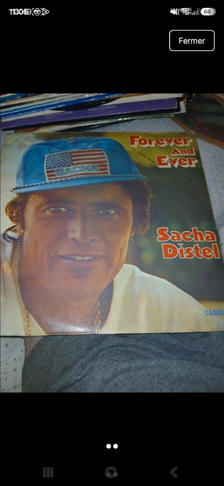 Carrère Disque vinyle Sacha Distel Forever and Ever