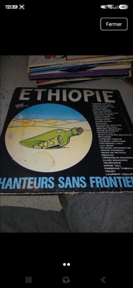 Sans marque Affiche Éthiopie Chanteurs sans frontières