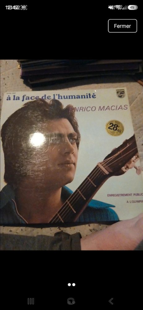 Philips Enrico Macias - Vinyle 33T À la face de l'humanité
