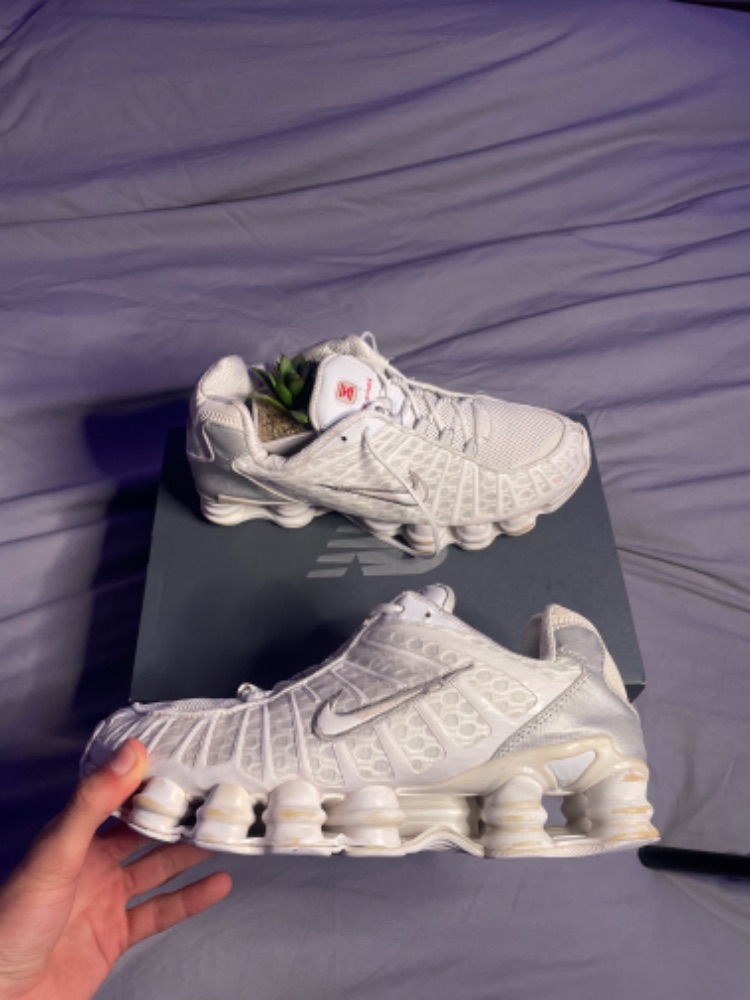 nike shox tl blanche