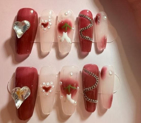 Sans marque Faux ongles réutilisables (Press-on Nails) - Taille S - Neufs