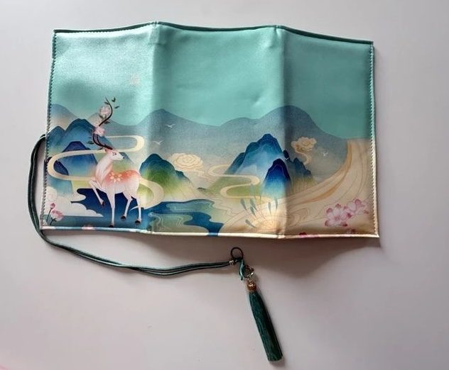 Sans marque Organisateur / Trousse à Pinceaux Enroulable Style Chinois (Neuf)