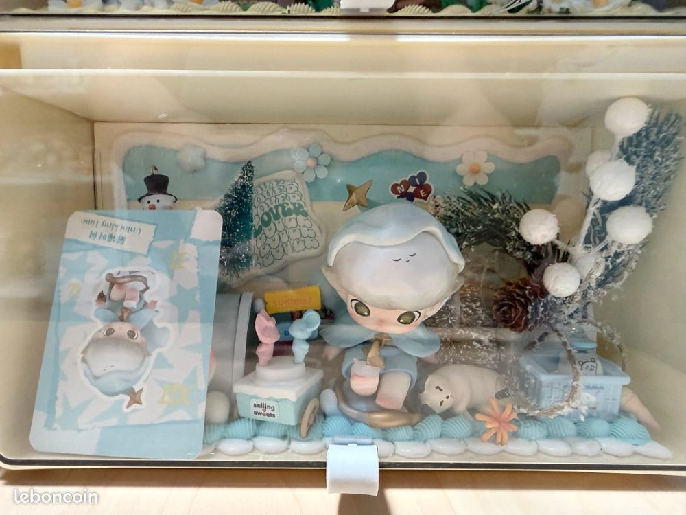 Sans marque Boîte Tiroir de Rangement Pop Mart Dimoo en Crème Glue (DIY Decoden) - Neuf