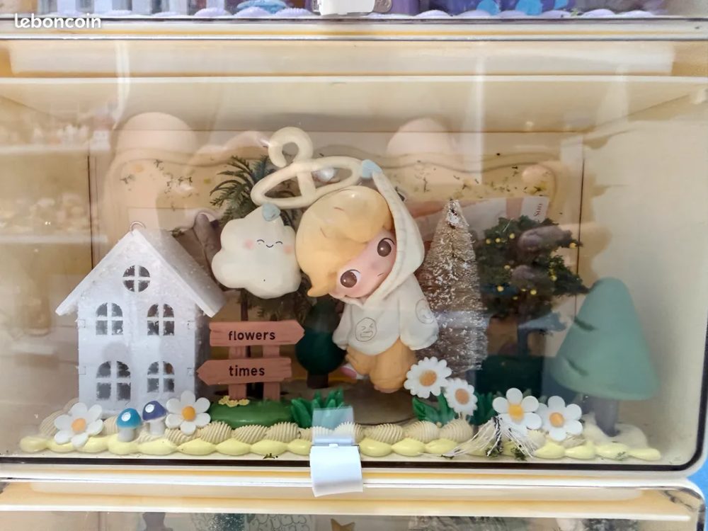 Sans marque Boîte Tiroir de Rangement Pop Mart Dimoo en Crème Glue (DIY Decoden) - Neuf