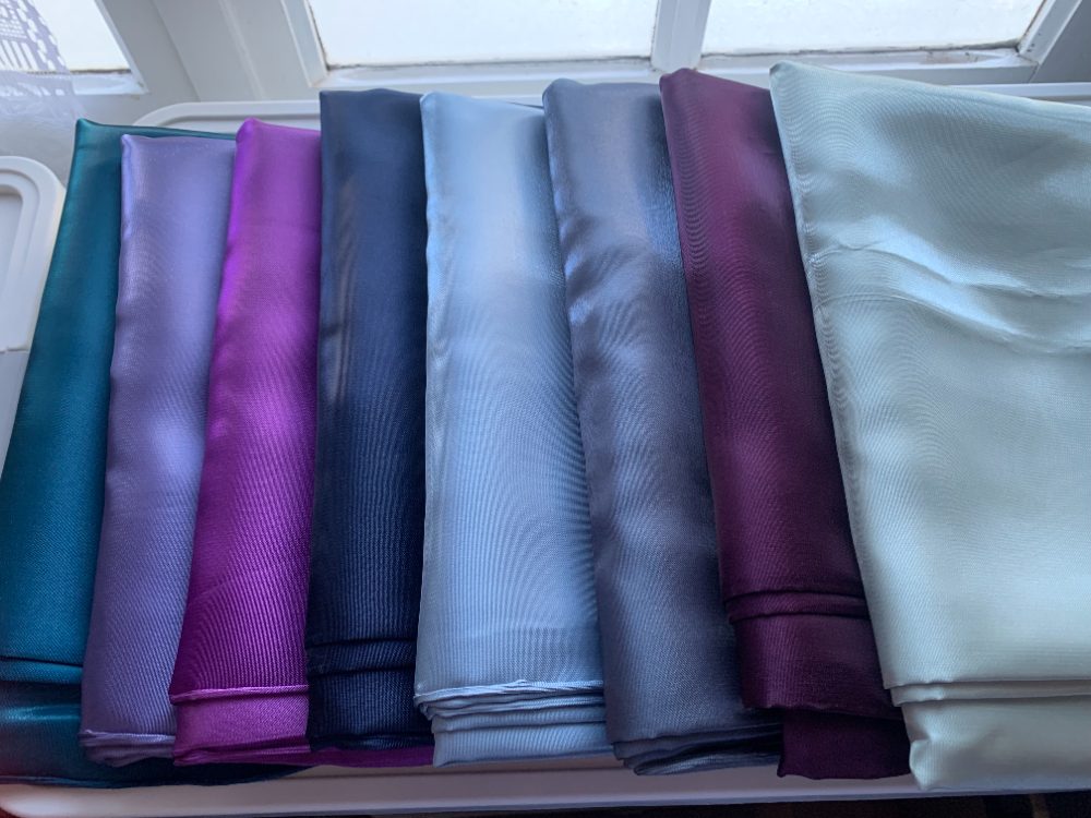 Sans marque Tissu Satin Liquide Lourd