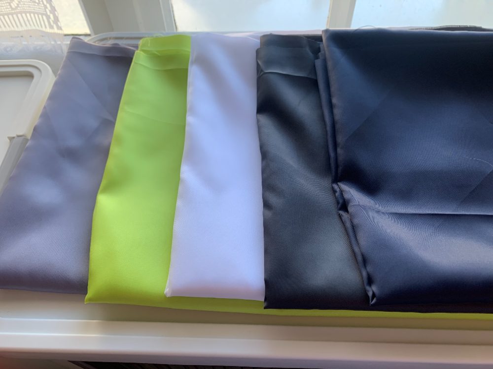 Sans marque Coupon de tissu doublure satin de qualite superieure