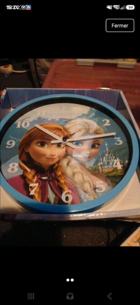 Disney Horloge murale La Reine des Neiges Disney