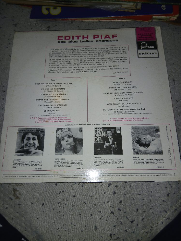 Fontana Édith Piaf - Ses plus belles chansons - Vinyle