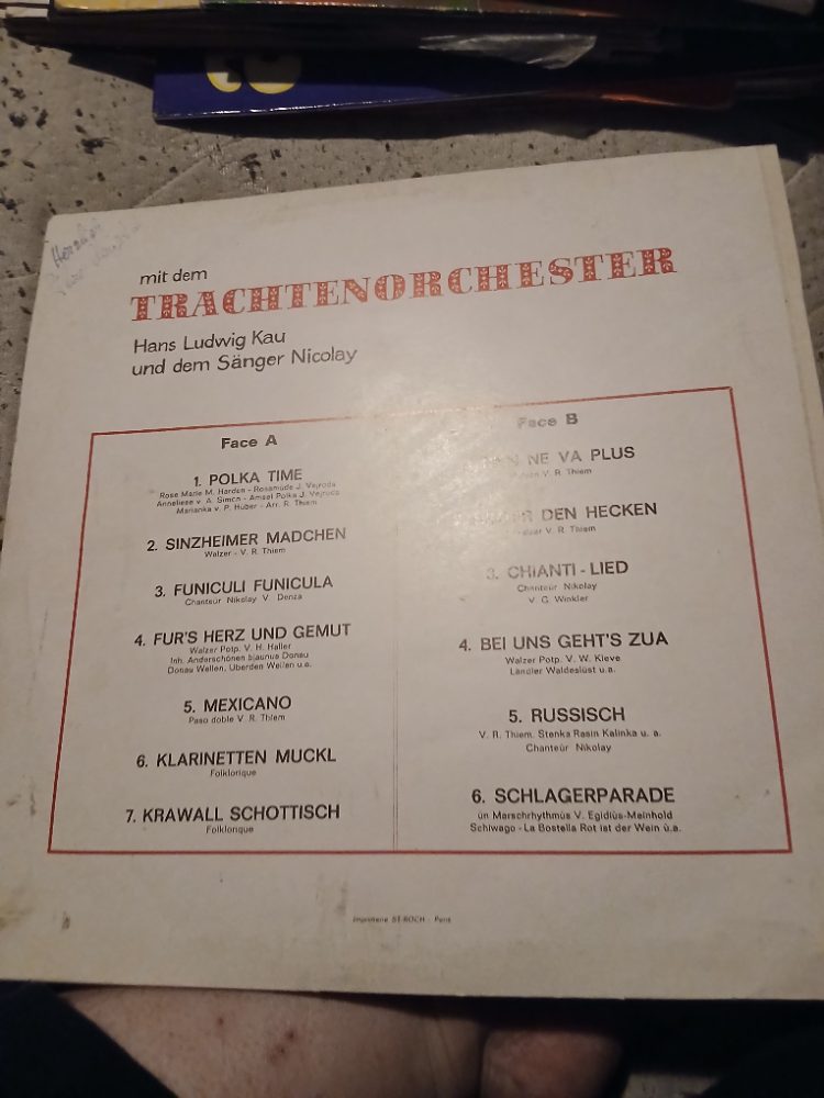 Sans marque Disque vinyle Brachtenorchester - Besuch im Festzelt