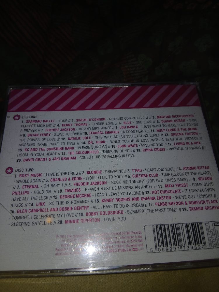 Sans marque Compilation Love - 2 CD Original Artists