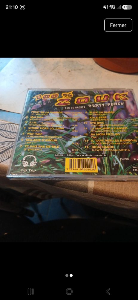 Sans marque Zouk vendre cd musique