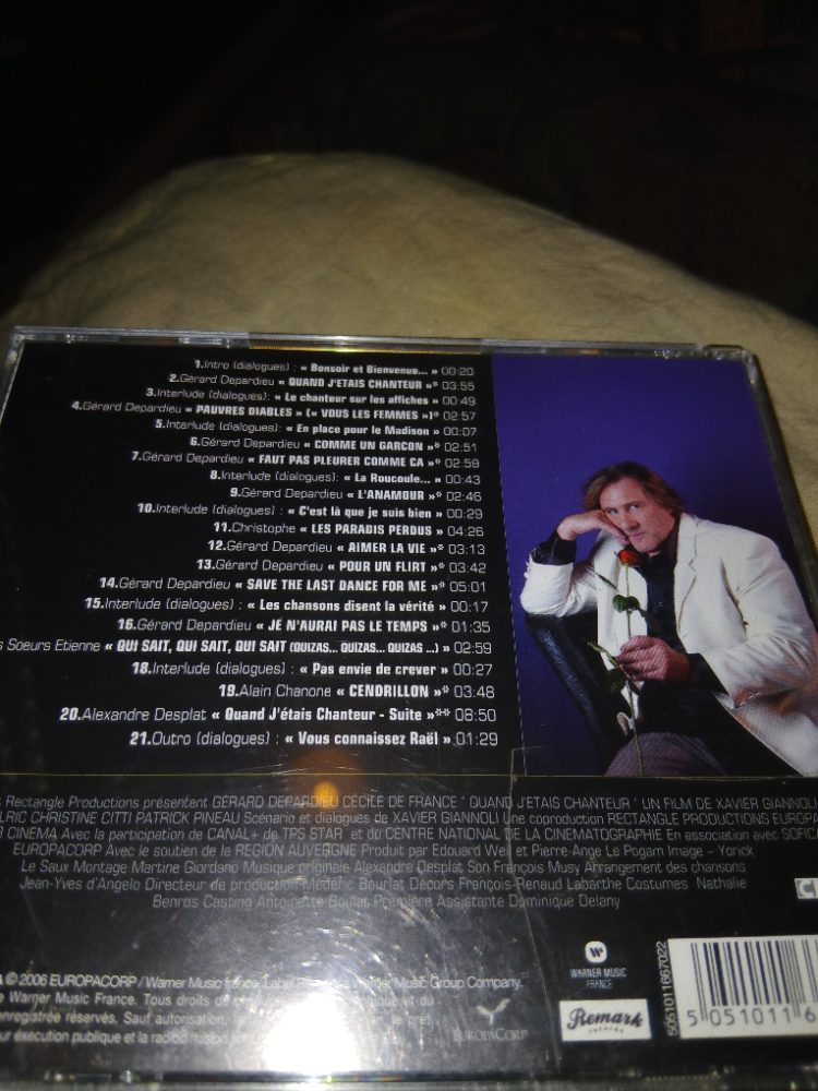 Remar Bande originale Quand j'étais chanteur - CD