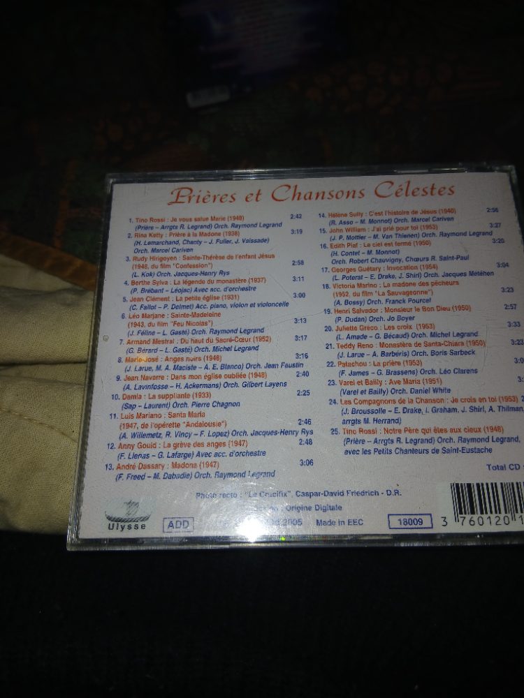 Sans marque CD Prières et Chansons Célestes - 25 appels au Divin