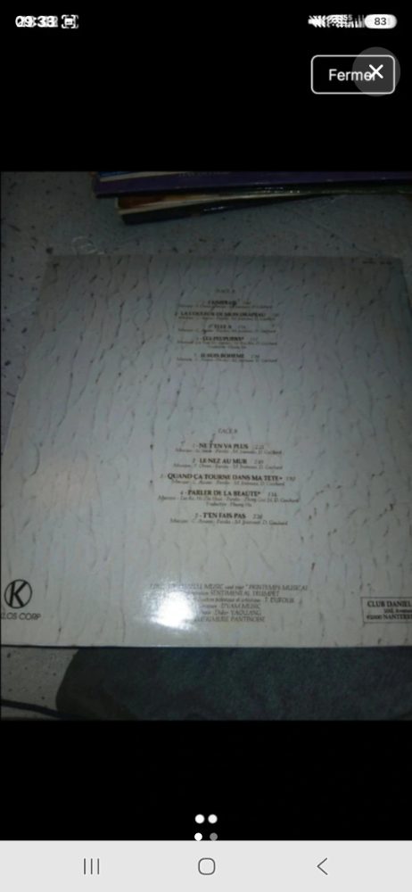 Vinyle Vendre  vinyle