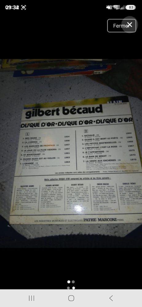 Cd musique Vendre vinyle