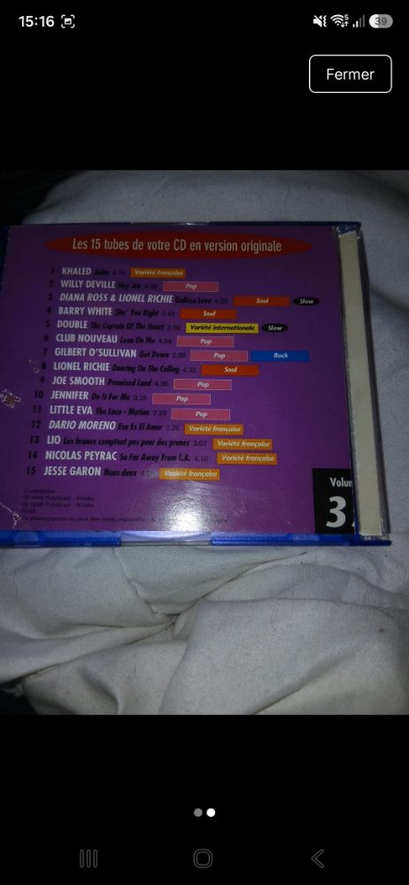 Cd Cd musique